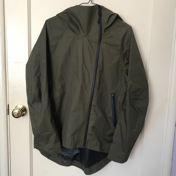 nike rain jacket green